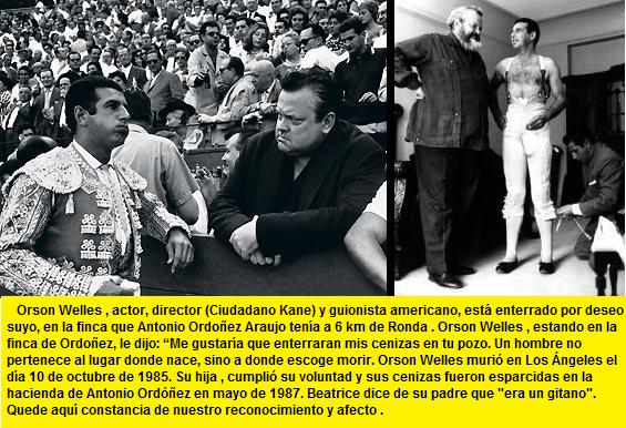 Orson Welles con su amigo Ordoñez
